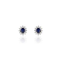 Boucles d'oreilles Orelù Femme in Or blanc Zaffiro 0.92 Ct 001028RNZA - 001028RNZA